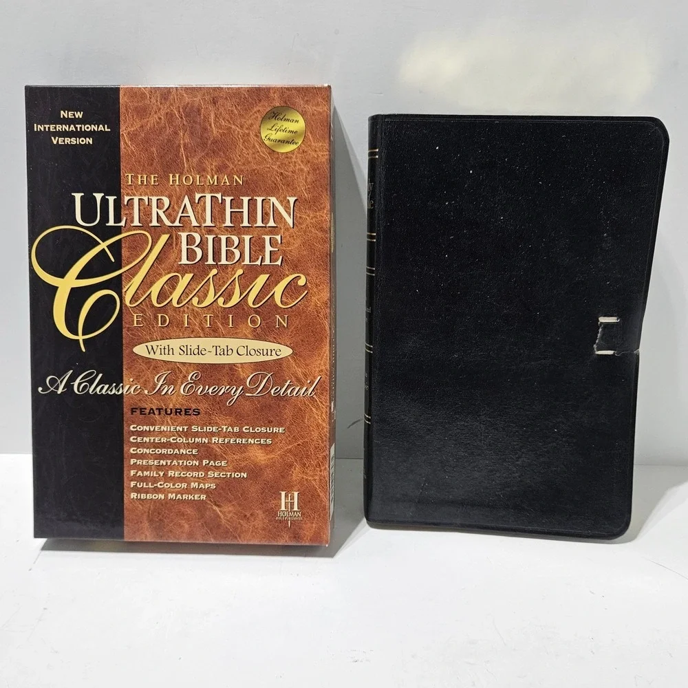 Holman Ultrathin Classic Bible New International Version Black Bonded Leather